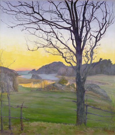 Podzimní krajina od Harald Oscar Sohlberg