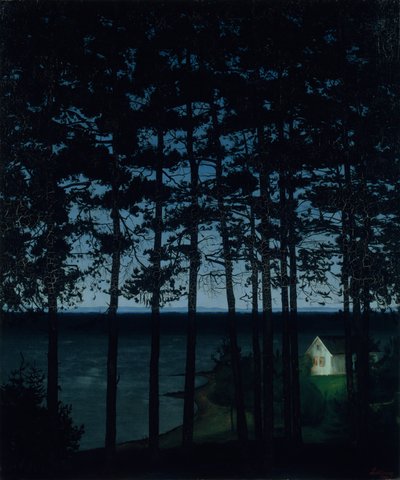 Rybářská chata, 1906. od Harald Sohlberg