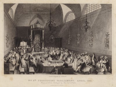 Prorogační parlament krále Vilém IV, duben 1831 od Harden Sidney Melville