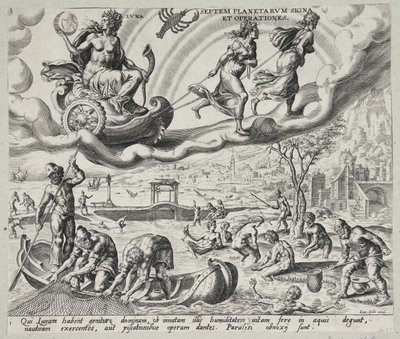 Luna, měsíc od Harmen Jansz. Muller