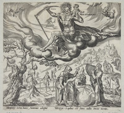Melancholický temperament od Harmen Jansz. Muller
