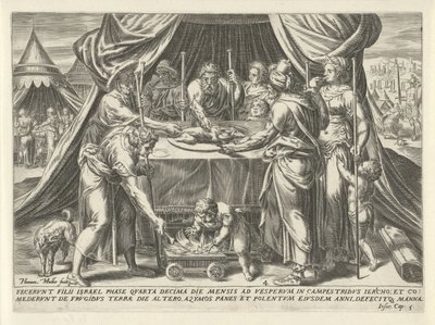 Oslava Pesachu v zemi zaslíbené The History of Joshua (název série) od Harmen Jansz Muller