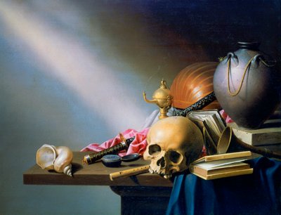 Alegorie marností lidského života, c1640 od Harmen van Steenwyck