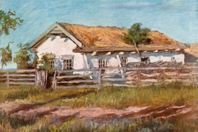 Dům Doukhobor, poblíž Veregin od Harold Copping