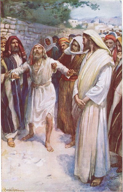 Bartimaeus, ilustrace z Harold Copping Pictures: The Crown Series, c.1920 od Harold Copping