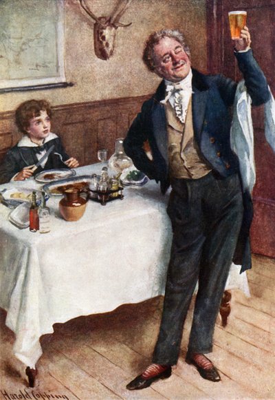 David a přátelský číšník (barva lito) od Harold Copping
