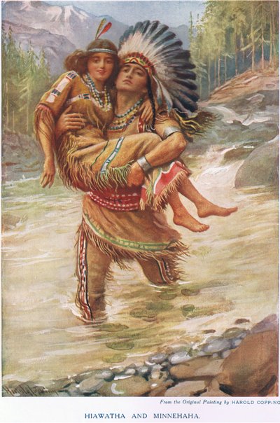 Hiawatha a Minnehaha od Harold Copping