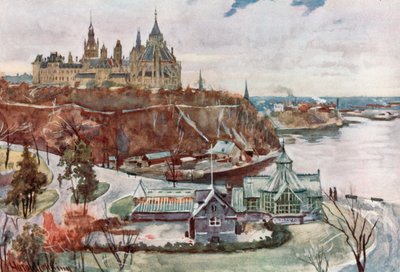 Sněmovny parlamentu, Ottawa od Harold Copping