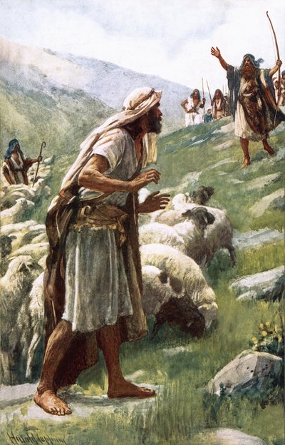 Jakuba a Ezaua od Harold Copping