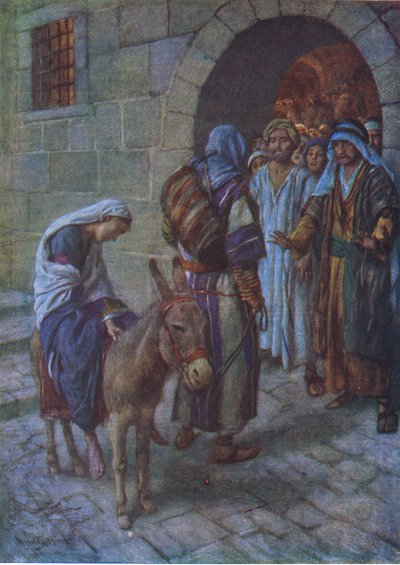 V hostinci není místo, ilustrace z Harold Copping Pictures: The Crown Series, cca 20. léta od Harold Copping