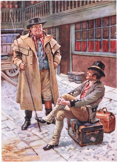 Sam Weller a jeho otec, ilustrace k 