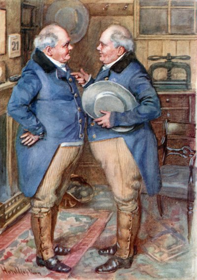 The Brothers Cheeryble (barevné lito) od Harold Copping
