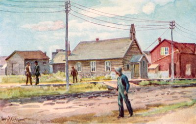 Kostel ve srubu, Lloydminster od Harold Copping