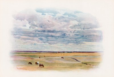 Prairie v Elstow, Saskatchewan od Harold Copping