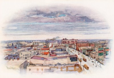 Winnipeg, z budov Union Bank od Harold Copping