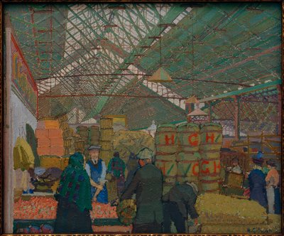 Markt v Leedsu od Harold Gilman