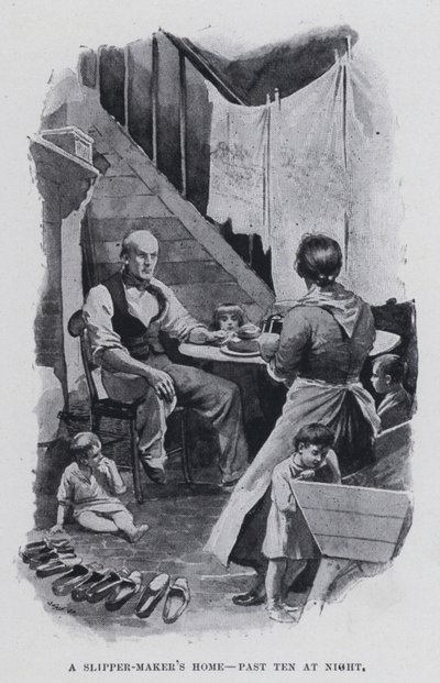 Doma pantofle, po desáté v noci (č/b foto) od Harold Hume Piffard