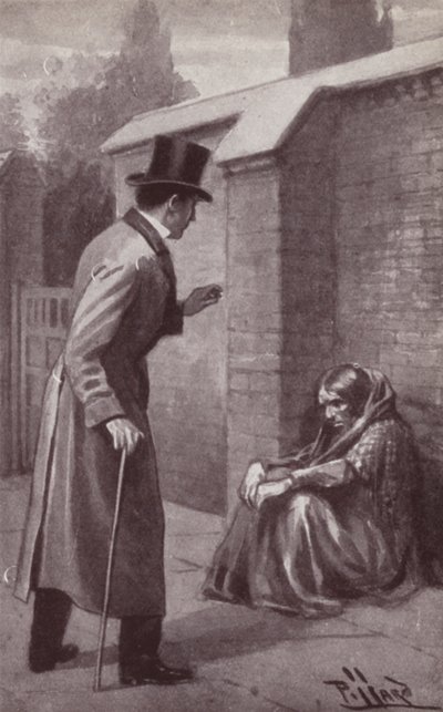 Ilustrace pro The Mystery Of Edwin Drood od Charlese Dickense (litho) od Harold Hume Piffard