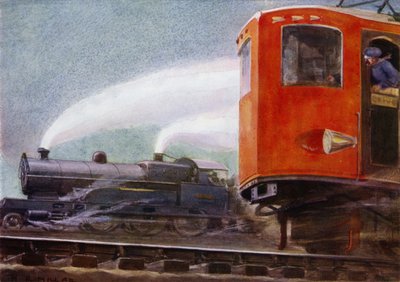 Parní a elektrické lokomotivy na britských železnicích (barva litho) od Harold Robert Millar