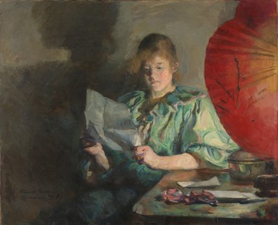 Večer, interiér od Harriet Backer