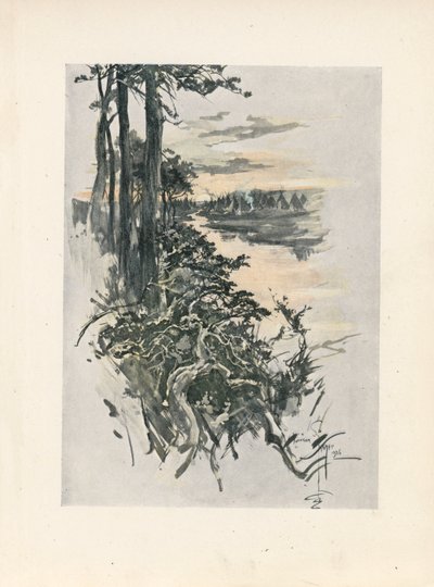 Longfellowova Píseň o Hiawathovi (barevná litografie) od Harrison Fisher