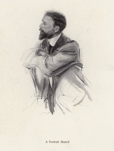 Portrét muže středního věku (litho) od Harrison Fisher