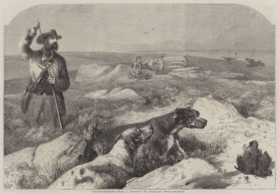 Odstřel tetřeva (rytina) od Harrison William Weir