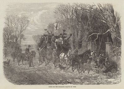 Domov na svátky od Harrison William Weir