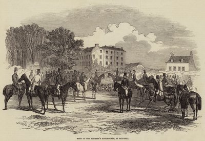 Setkání honáků Jejího Veličenstva v Salt-Hillu od Harrison William Weir