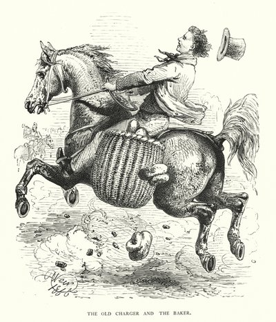 Stará nabíječka a pekař (rytina) od Harrison William Weir
