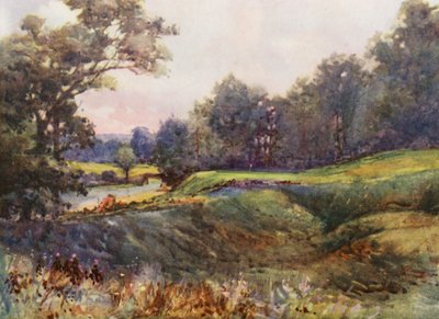 Golfplätze: Cassiobury Park, das neue achtzehnte Loch von Harry (1878-1950) Rountree