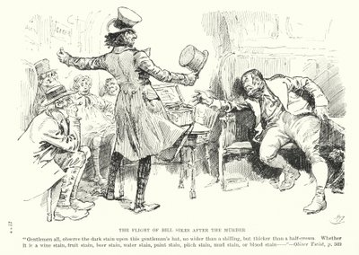 Ilustrace k Oliveru Twistovi od Charlese Dickense (litografie) od Harry (after) Furniss