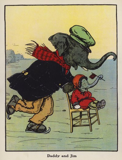 Tatínek a Jim (barevné lito) od Harry B Neilson