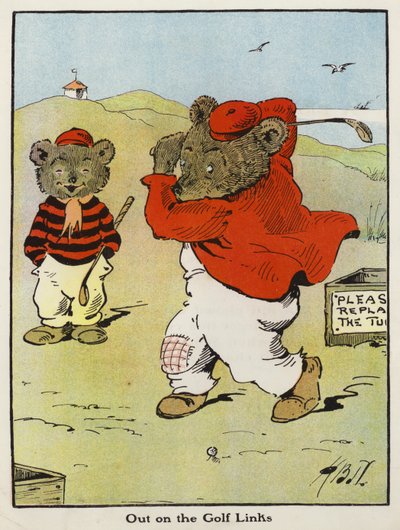 Out on the Golf Links (barva lito) od Harry B Neilson