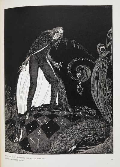 Ale po mnoho minut srdce tlouklo dál s tlumeným zvukem. Ilustrace k povídce 