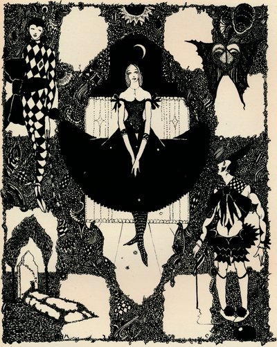 Columbine, c 1900-1930, 1925 od Harry Clarke