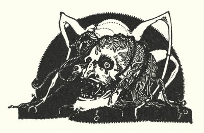 Edgar Allan Poe: Designový motiv (litografie) od Harry Clarke