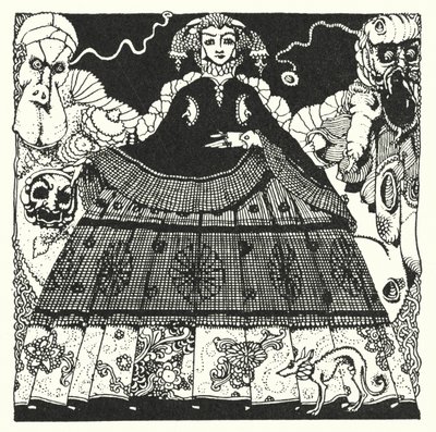 Edgar Allan Poe: Morella (litografie) od Harry Clarke