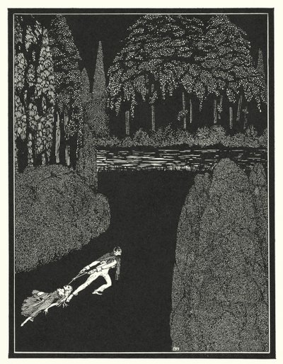 Edgar Allan Poe: Záhada Marie Rogetové (litografie) od Harry Clarke