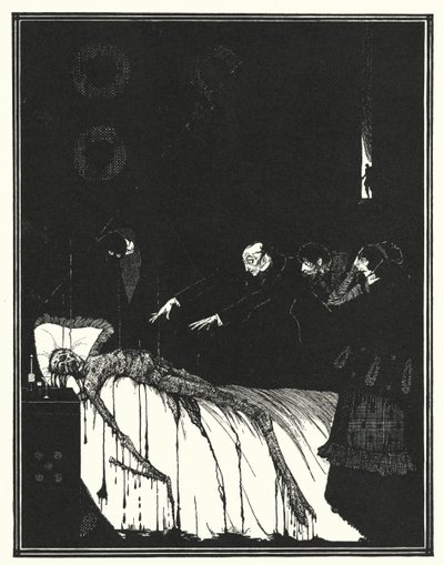 Edgar Allan Poe: Podlouhlá krabice (litografie) od Harry Clarke