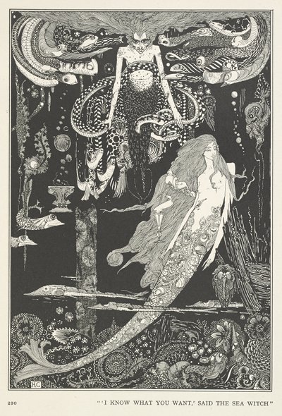 Pieni Merineito. "Tiedän mitä haluat", sanoi Merinoita. od Harry Clarke