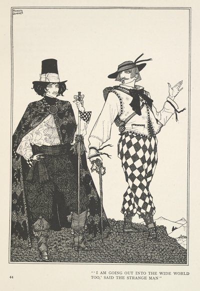 Cestující společník "Taky se vydám do širého světa," řekl podivný muž. od Harry Clarke
