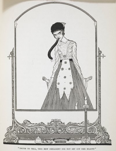 "Abych řekl pravdu, tato nová ozdoba nepodtrhla její krásu." Ilustrace k příběhu, 