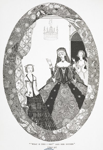 "Co to vidím?" řekla její matka." Ilustrace k příběhu 