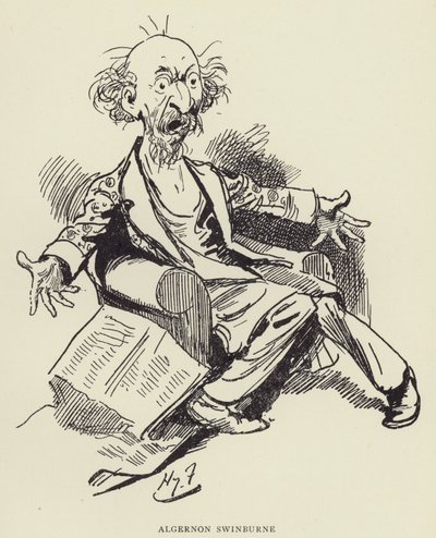 Algernon Swinburne od Harry Furniss