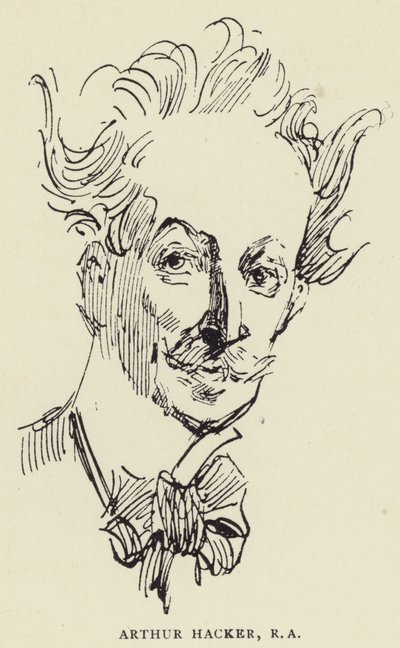 Arthur Hacker, RA od Harry Furniss