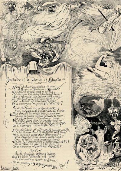 Ballade of a Choice of Ghosts, 1886 od Harry Furniss