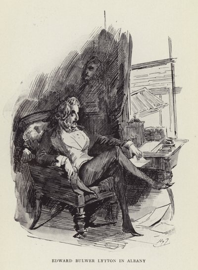 Edward Bulwer Lytton v Albany od Harry Furniss