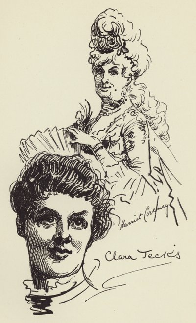 Harriet Coveneyová a Clara Jecksová od Harry Furniss