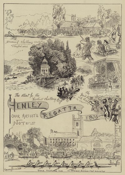 Henley Regatta, 1876 od Harry Furniss
